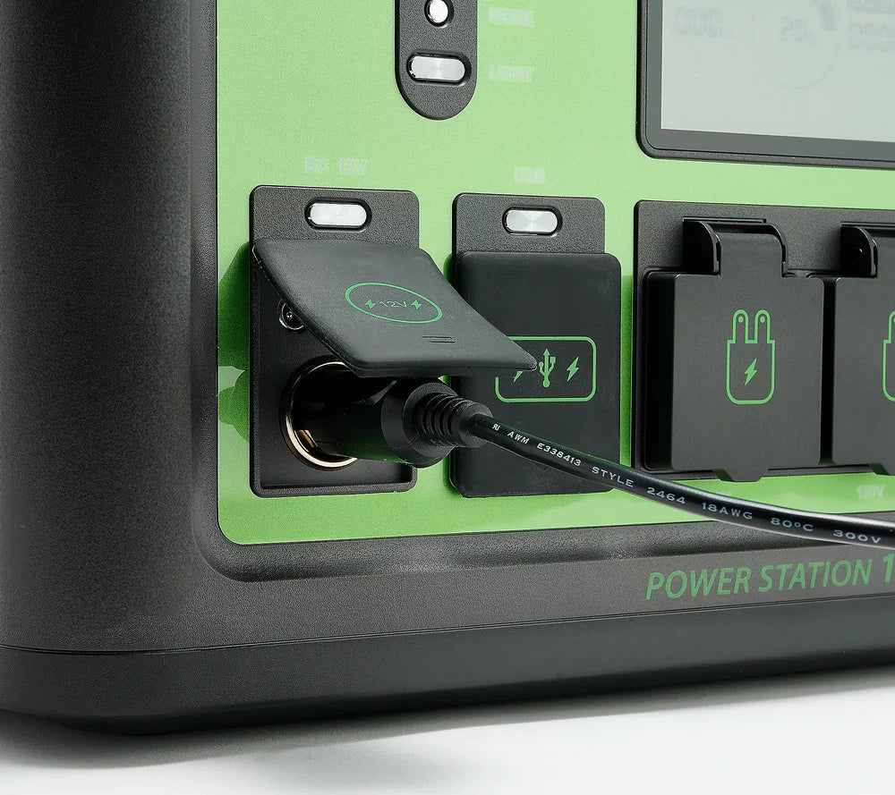 ⚡1600Wh Power Station with 11 Outlets & 100W Solar Panel & Trolley(Limit One per order)