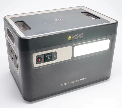 ⚡1600Wh Power Station with 11 Outlets & 100W Solar Panel & Trolley（Limit One per order）