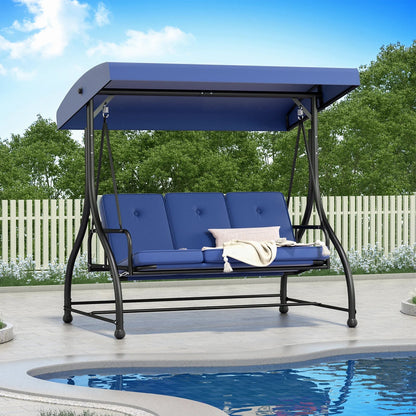 Outdoor Seating 3 Person Porch Swing Chair Gazebo